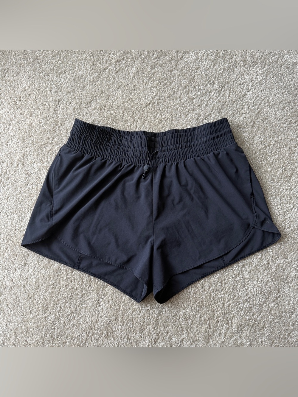 all in motion Black Athletic Shorts with Smocked Waistband size XL